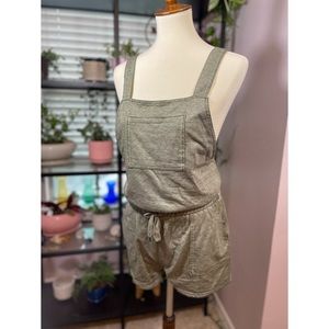 Olive Short Overalls Cottagecore
